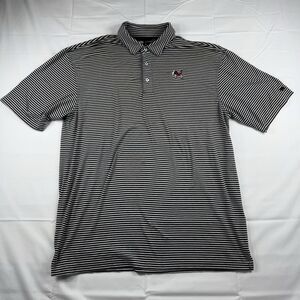 Onward Reserve Performance Polo Shirt Mens XL UGA Georgia Bulldogs Black Striped